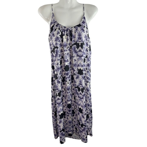 H&M | Floral Polyester Scoop Neck Sleeveless Casual Knee Length Dress sz 6 - Picture 1 of 13